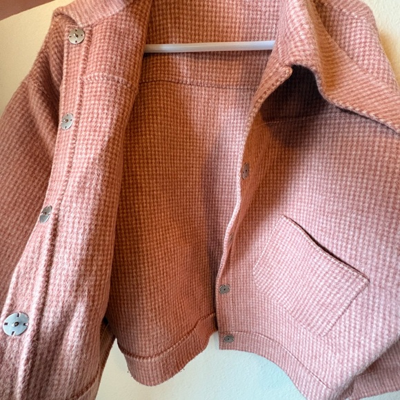 Pink Wool Women's Jacket - Picture 2 of 3